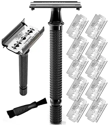 Rasierhobel Shaving Revolution mit 10 Rasierklingen