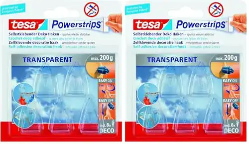 Tesa Powerstrips DECO Haken SMALL – Klebehaken für Dekoration