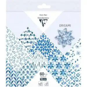 Origami-Papier Clairefontaine 95349C, 60 Bögen, 15 x 15 cm, Shibori