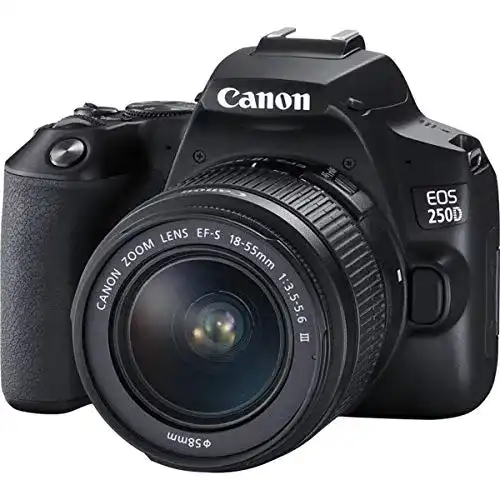 Canon EOS 250D Digitalkamera mit EF-S 18-55mm Objektiv