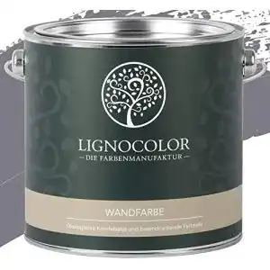 Lignocolor Wandfarbe Grau Edelmatt für Innenräume 2,5 L