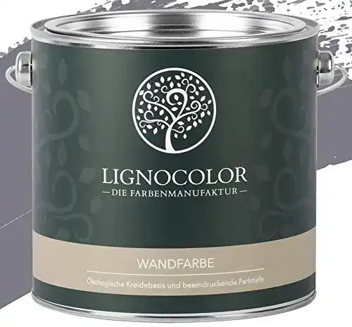 Lignocolor Wandfarbe Grau Edelmatt für Innenräume 2,5 L