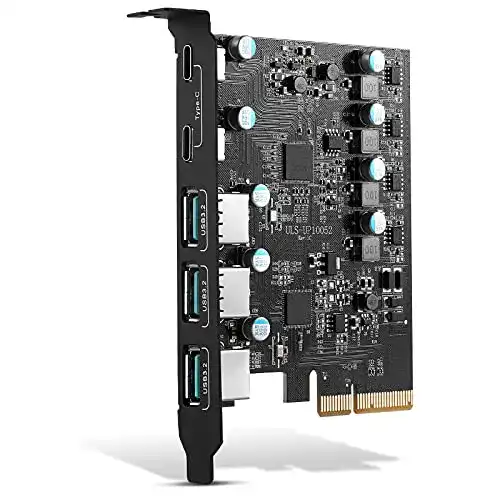 USB-PCI-Karte PCIe zu USB 3.2 Gen 2/3.1 Gen 2 mit 5 Ports