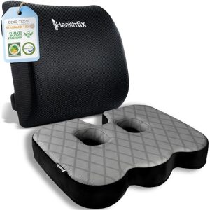 Dekubitus-Sitzkissen Healthfix Orthopädisches Sitzkissen und Lendenkissen Set