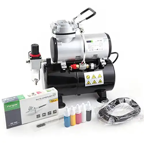 Airbrush-Set Fengda FD-186K mit Kompressor und Zubehör