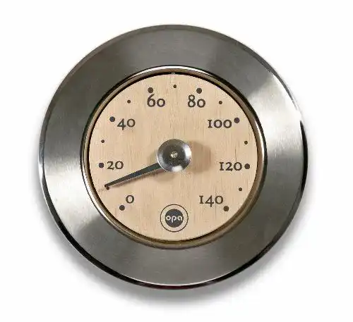 Sauna Thermometer OPA Edelstahl und Holz