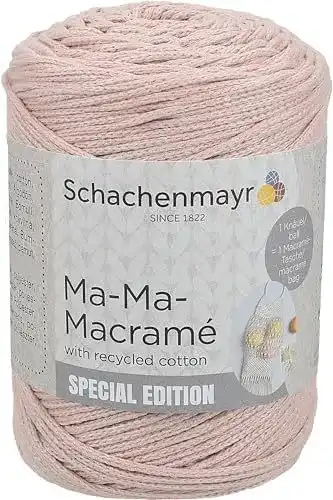 Schachenmayr Ma-Ma-Macramé Garn in Rose, 250g, 190m, 85% Baumwolle