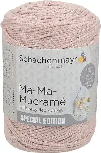 Schachenmayr Ma-Ma-Macramé Garn in Rose, 250g, 190m, 85% Baumwolle