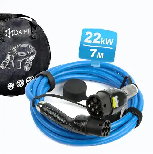 E-Auto Ladekabel Typ 2 auf Typ 2 für Elektrofahrzeuge und Plug-in Hybride