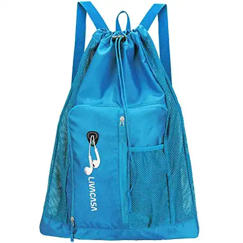 Schwimmrucksack Livacasa mit Mesh für nasse Utensilien