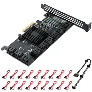 Raid-Controller Mzhou PCIe SATA Karte mit 18 Ports für SATA-Geräte