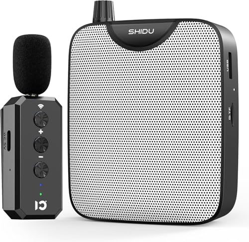 Tragbarer Sprachverstärker Shidu mit Bluetooth Lautsprecher und Mikrofon