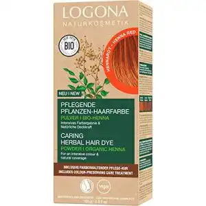 Logona Rote Haarfarbe – Pflanzliche Haarfarbe mit Bio-Henna