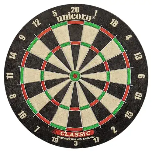 Unicorn Dartscheibe Klassische Borsten-Dartscheibe