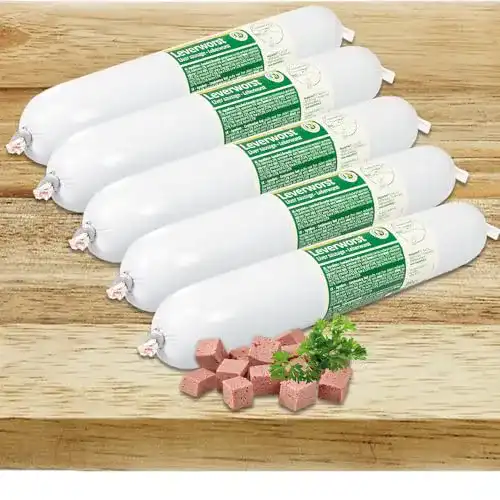 Hundeleberwurst Schecker Hundesnack 5 x 200g