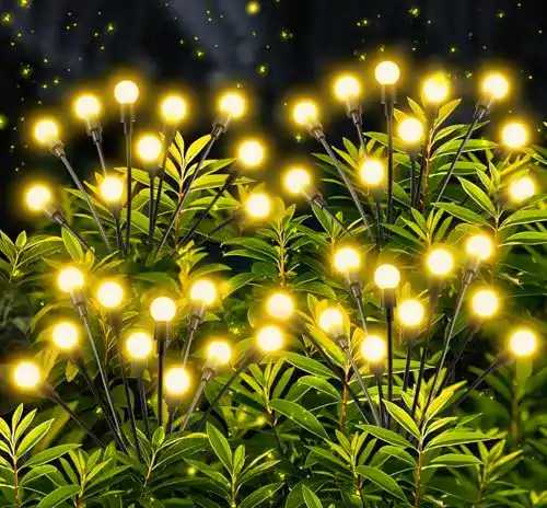 Gartenbeleuchtung Solar Fiflying Solarlampen für Außen, 4 Stück