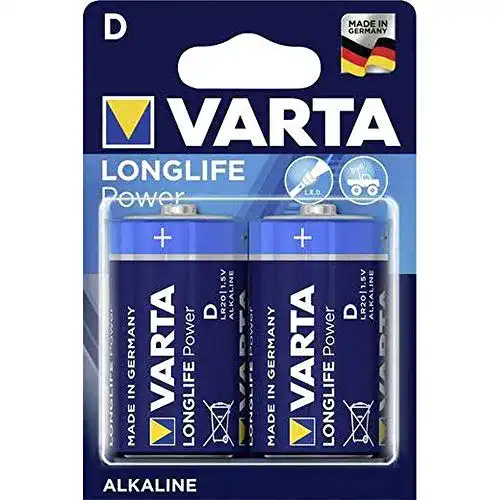 Varta Alkaline D-Batterien LR20 1.5V Longlife im Vergleich