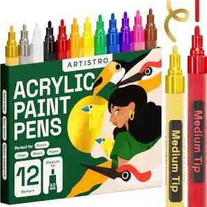 Artistro Acrylstifte für Porzellan, Keramik und weitere Oberflächen