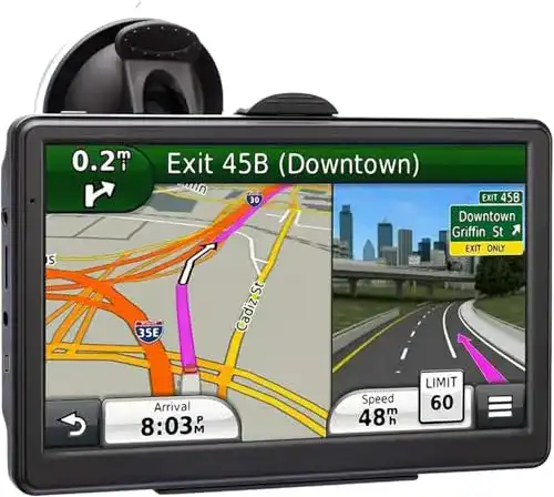 7-Zoll GPS Navigationsgerät HUTNVEA mit 2022 Karten für Fahrzeuge
