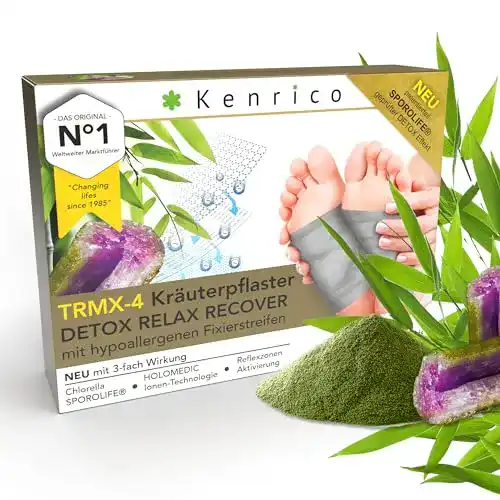 Detox Fußpflaster Kenrico TRMX-4 Kräuterpflaster zum Entgiften