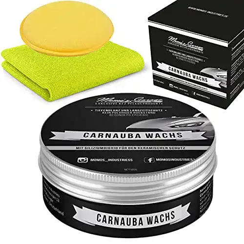 Auto-Hartwachs Momo’s Garage Carnauba Politur im Vergleich