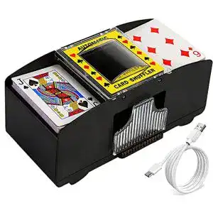 Kartenmischmaschine Washranp 2 in 1 Elektrischer Kartenmischer