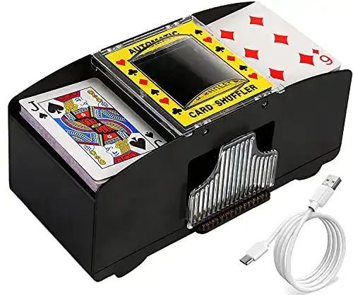 Kartenmischmaschine Washranp 2 in 1 Elektrischer Kartenmischer