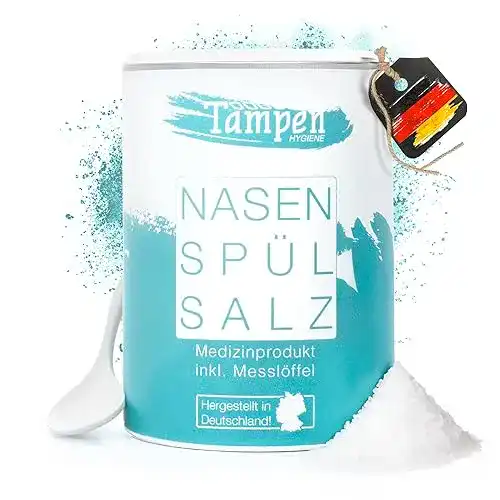 Nasenspülsalz Tampen 120 Anwendungen (300g) mit Messlöffel