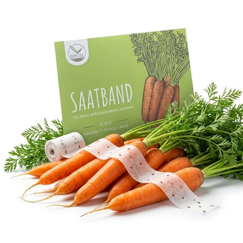 Möhren-Samen Happyseed Saatband für Karotten (Nantaise 2) 5m
