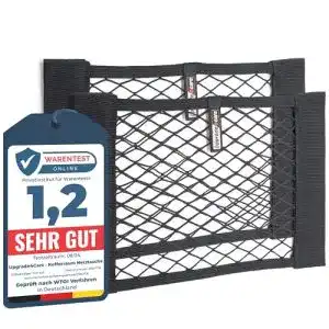 Gepäcknetz Upgrade4cars Kofferraum Netztasche mit Klettverschluss
