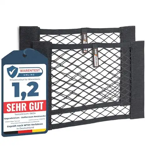 Gepäcknetz Upgrade4cars Kofferraum Netztasche mit Klettverschluss