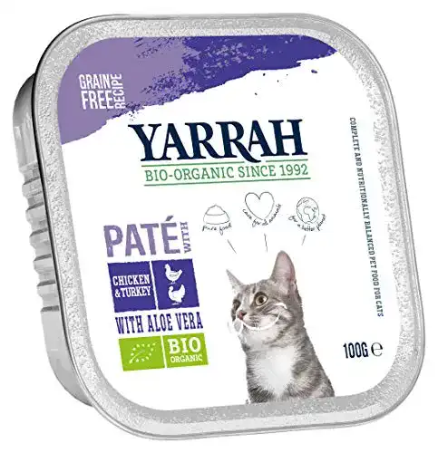 Yarrah Katzenfutter Pate Huhn Truthahn Aloe Vera 100g Bio