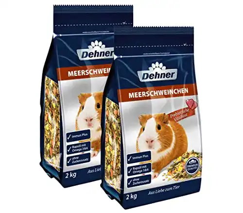 Meerschweinchenfutter Dehner Premium, 2 x 2 kg (4 kg)