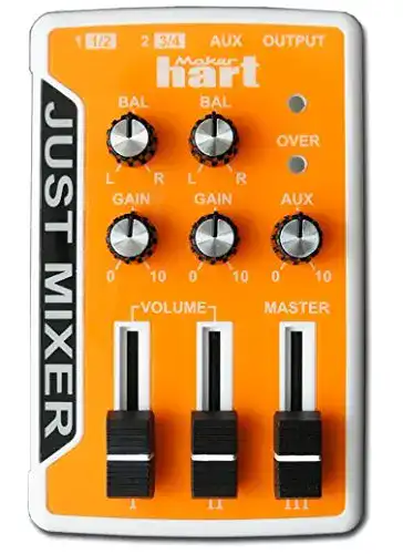 Mini Mischpult Just Mixer – Tragbares Audio Mischpult mit 3 Stereokanälen