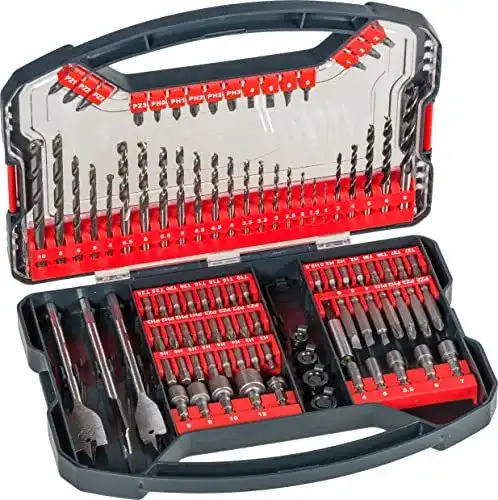 Bohrer-Bit-Set kwb Power-Box 101-teilig für verschiedene Materialien