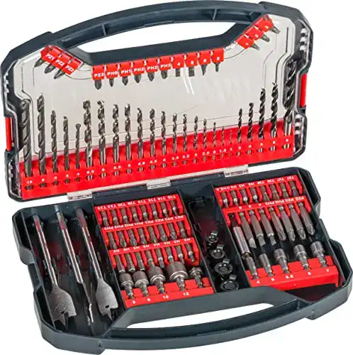 Bohrer-Bit-Set kwb Power-Box 101-teilig für verschiedene Materialien