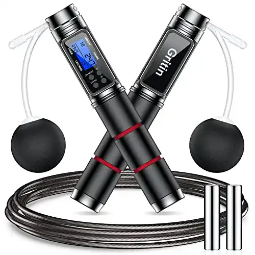 Springseil mit Zähler von Gritin – kabelloses Fitnessgerät