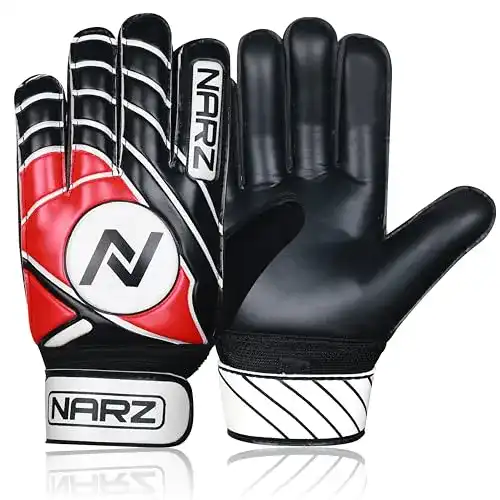 Torwarthandschuhe für Kinder von NARZ mit gutem Grip und Latex