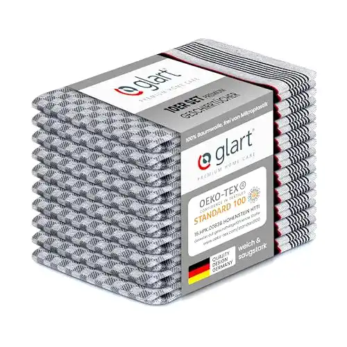Grubentuch Glart 48GS 10er Set aus 100% Baumwolle