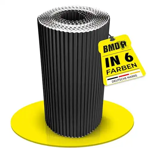 Kaminanschlussband BMD in 6 Farben, 300 mm x 5 m, schwarz RAL 9005