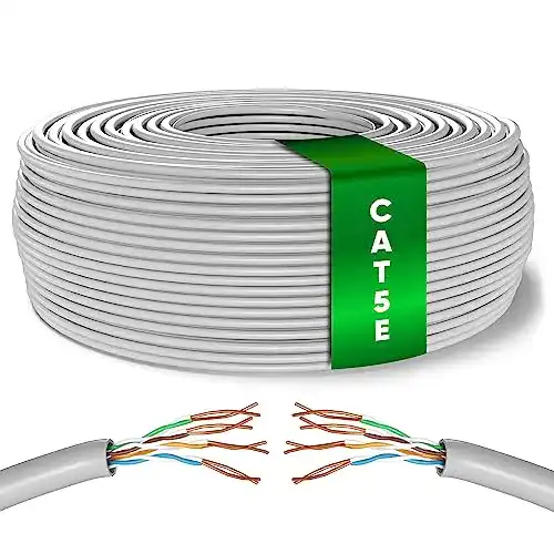 Mr. Tronic 100m Ethernet Netzwerkkabel Cat 5E für LAN