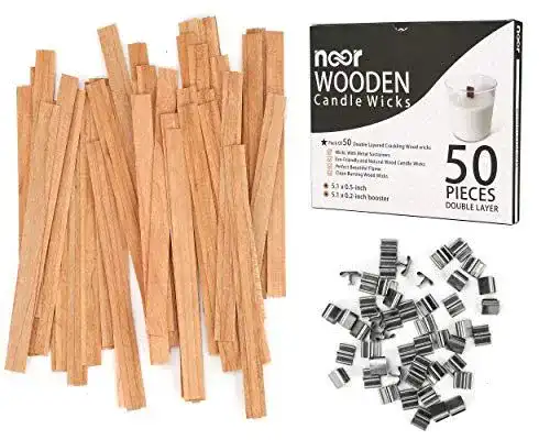 Holzdocht Noor 50 für Kerzenherstellung, doppelschichtige Ausführung