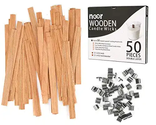 Holzdocht Noor 50 für Kerzenherstellung, doppelschichtige Ausführung