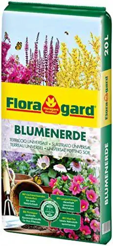 Zimmerpflanzenerde Floragard Blumenerde 20 L – Universalerde für Pflanzen