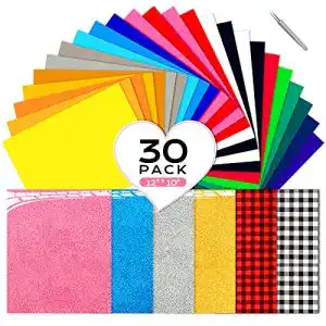Plotterfolie Chepula Textil, 30 Stück, 30,5 x 25,4 cm Flexfolie