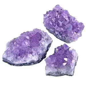 Amethyst Drusenstück Set mit natürlichen Kristallen aus Uruguay