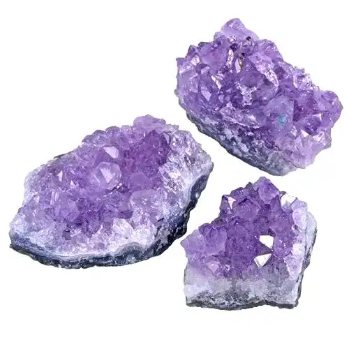 Amethyst Drusenstück Set mit natürlichen Kristallen aus Uruguay