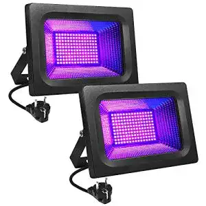 Litake LED UV Schwarzlicht Strahler 30W mit violetten LEDs