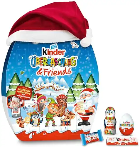 Adventskalender für Kinder mit Überraschungen und Schokolade