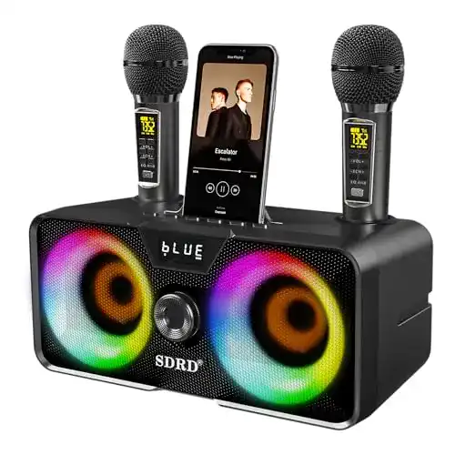 Auna Karaoke-Anlage LSMOEO Tragbare Karaoke Maschine